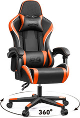 Gaming Chair, Ergonomic Computer Gamer Chair, Racing Style Swivel Office Desk Chair