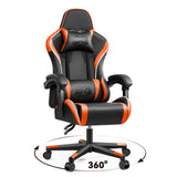 Gaming Chair, Ergonomic Computer Gamer Chair, Racing Style Swivel Office Desk Chair