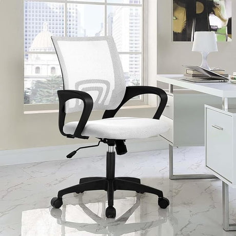 Chair Ergonomic Desk Chair Mid-Back Mesh Computer Chair with Lumbar Support Executive Task Chair