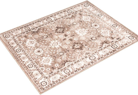 SAFAVIEH Vintage Hamadan Collection Area Rug - 8' x 10', Taupe, Oriental Traditional Persian Design, Non-Shedding & Easy Care, Ideal for High Traffic Areas in Living Room, Bedroom (VTH214T)