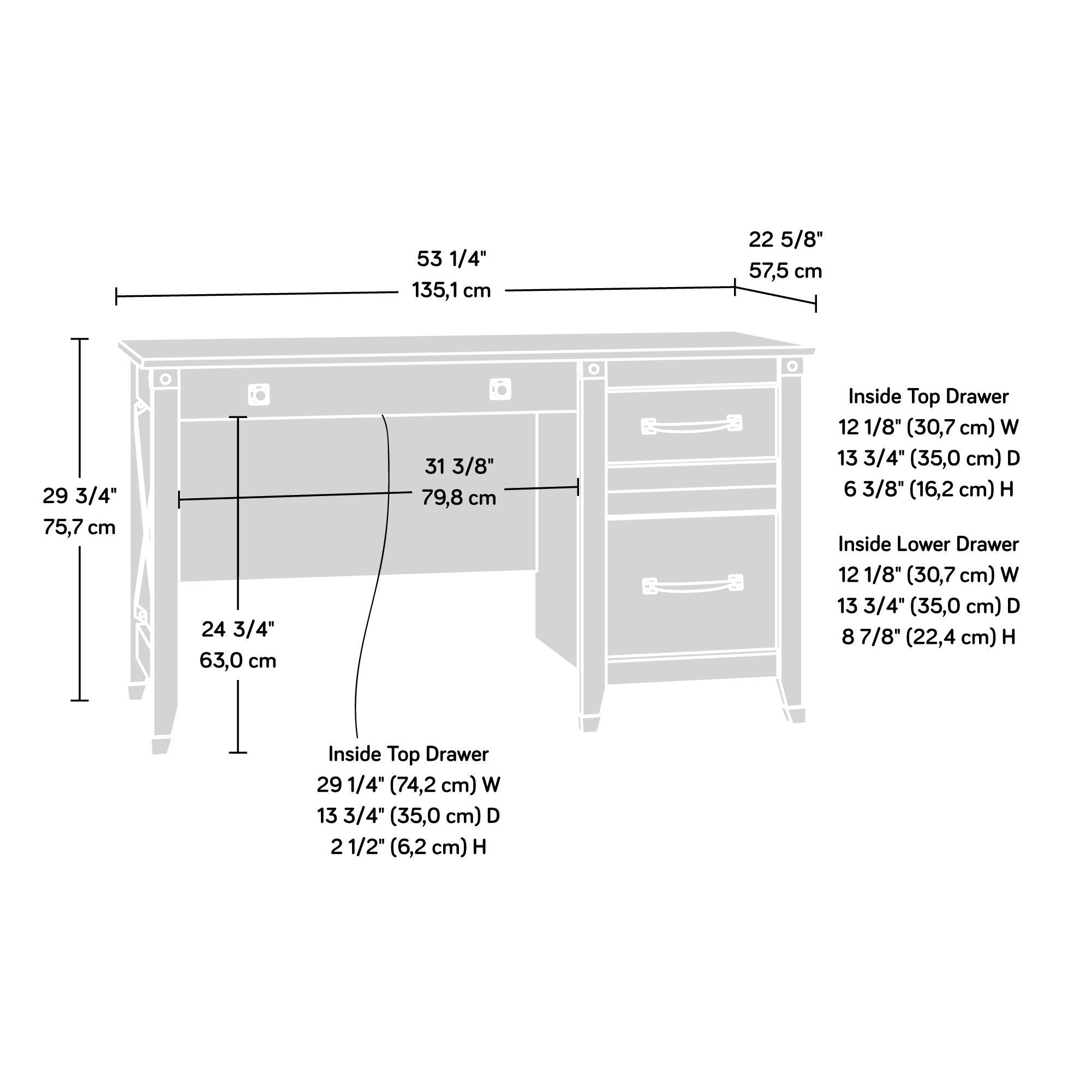 Carson Forge Desk, Washington Cherry finish