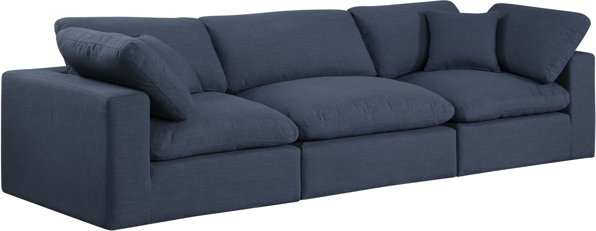 187Navy-S119 Comfy Collection Modern | Contemporary Upholstered Modular Sofa