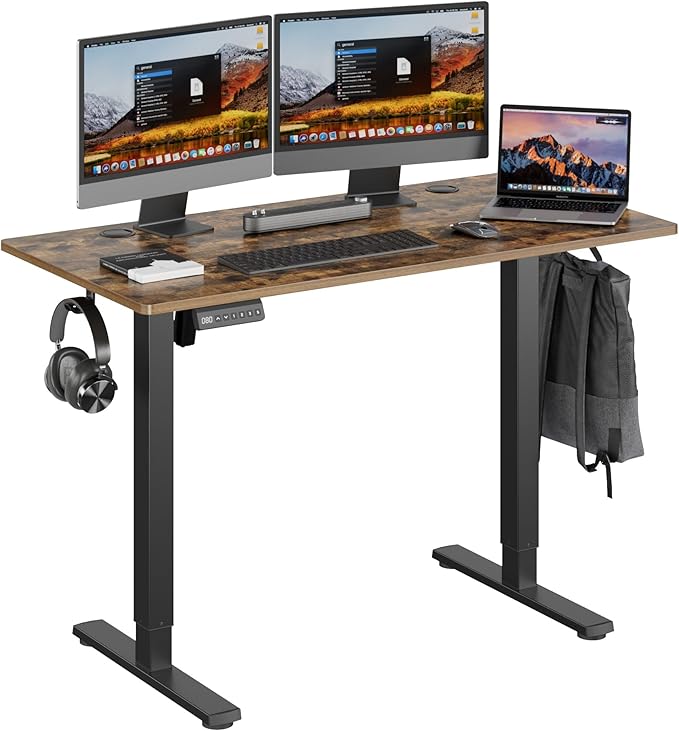 Height Adjustable Electric Standing Desk, 48 x 24 Inches Ergonomic Stand up Table