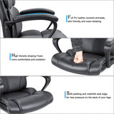 Mid Back Executive Office Chair Swivel Computer Task Chair with Armrests,Ergonomic