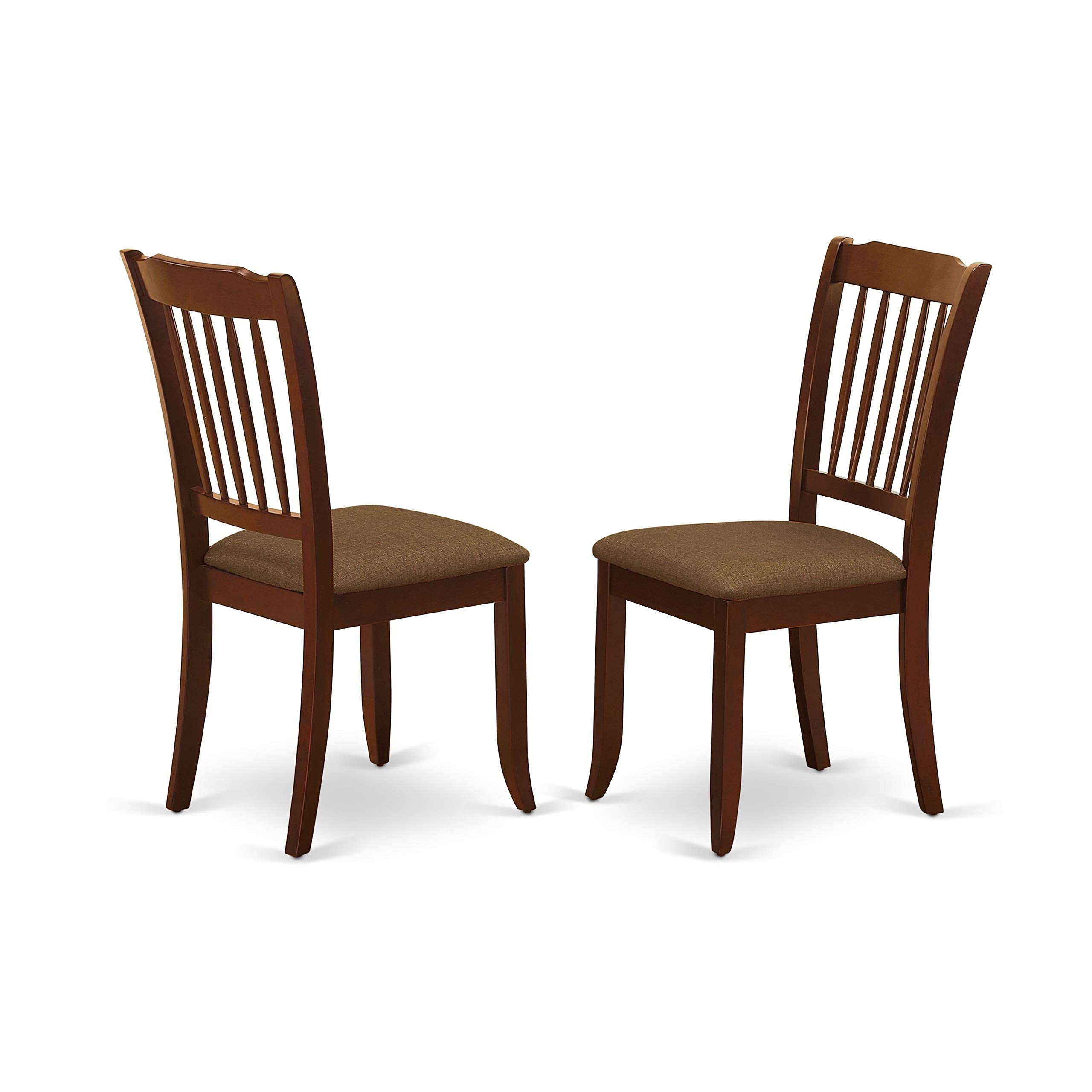 Dudley 6 Piece Modern Dining Set Contains a Rectangle Wooden Table and 4 Linen