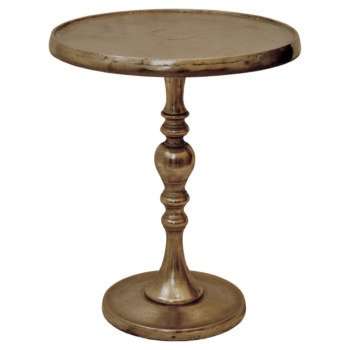 Romina Accent Table, Small, Brass