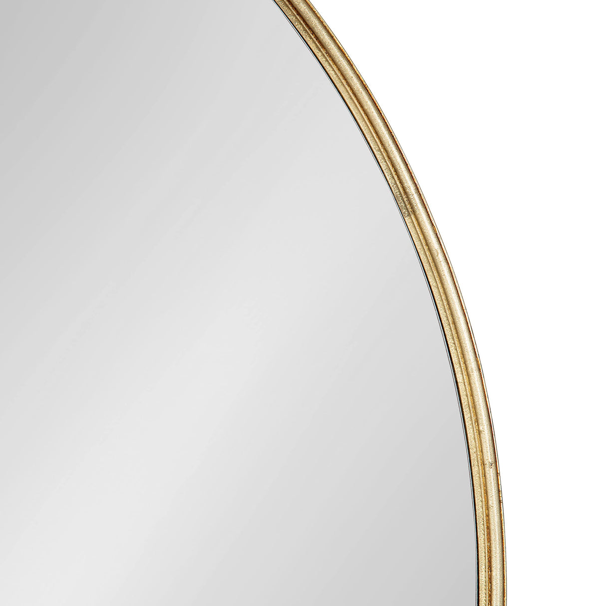 Caskill Glam Wall Mirror, 36 Inch Diameter, Gold, Chic, Circular Mirror for Wall Decor