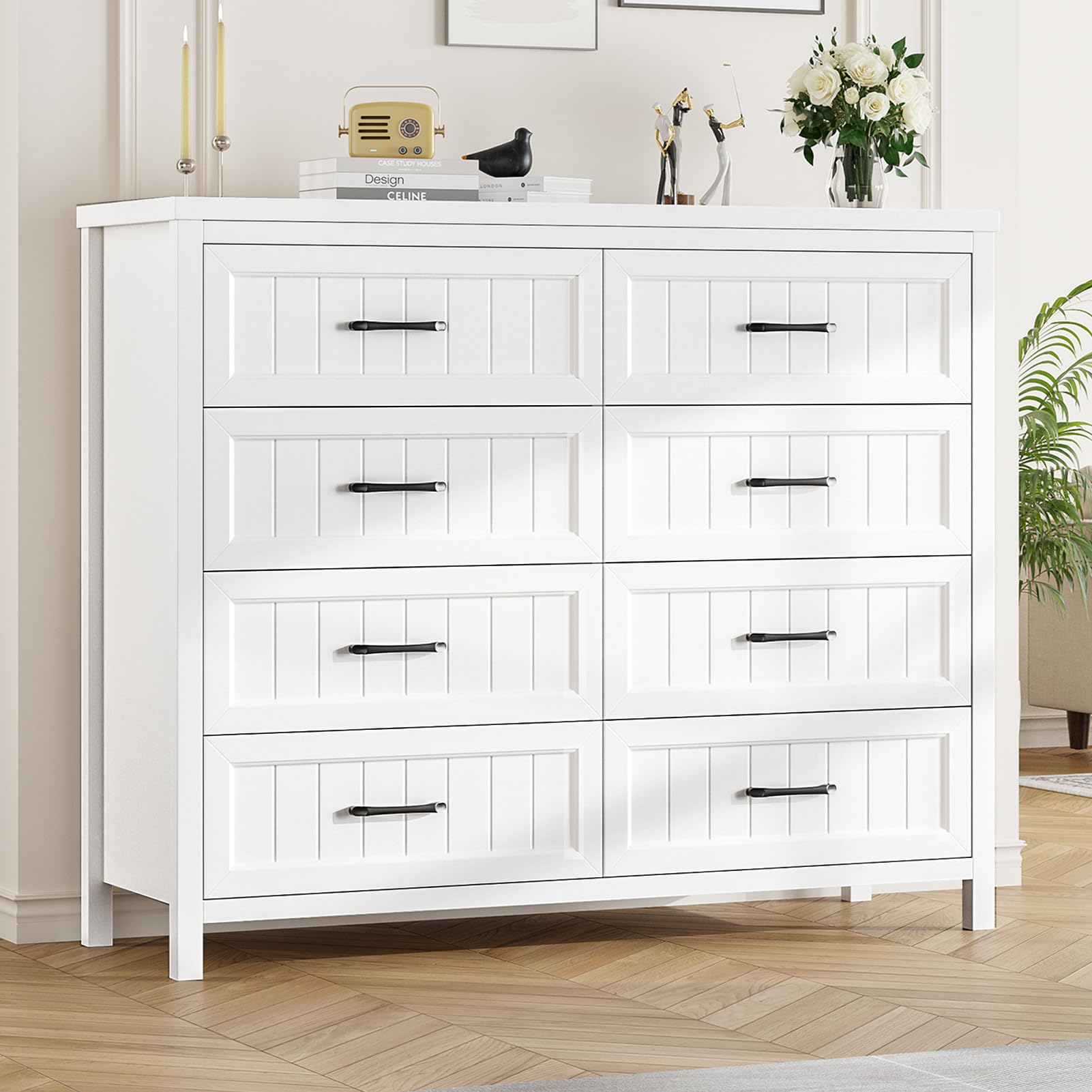 8 Drawer Dresser for Bedroom, Modern Dresser