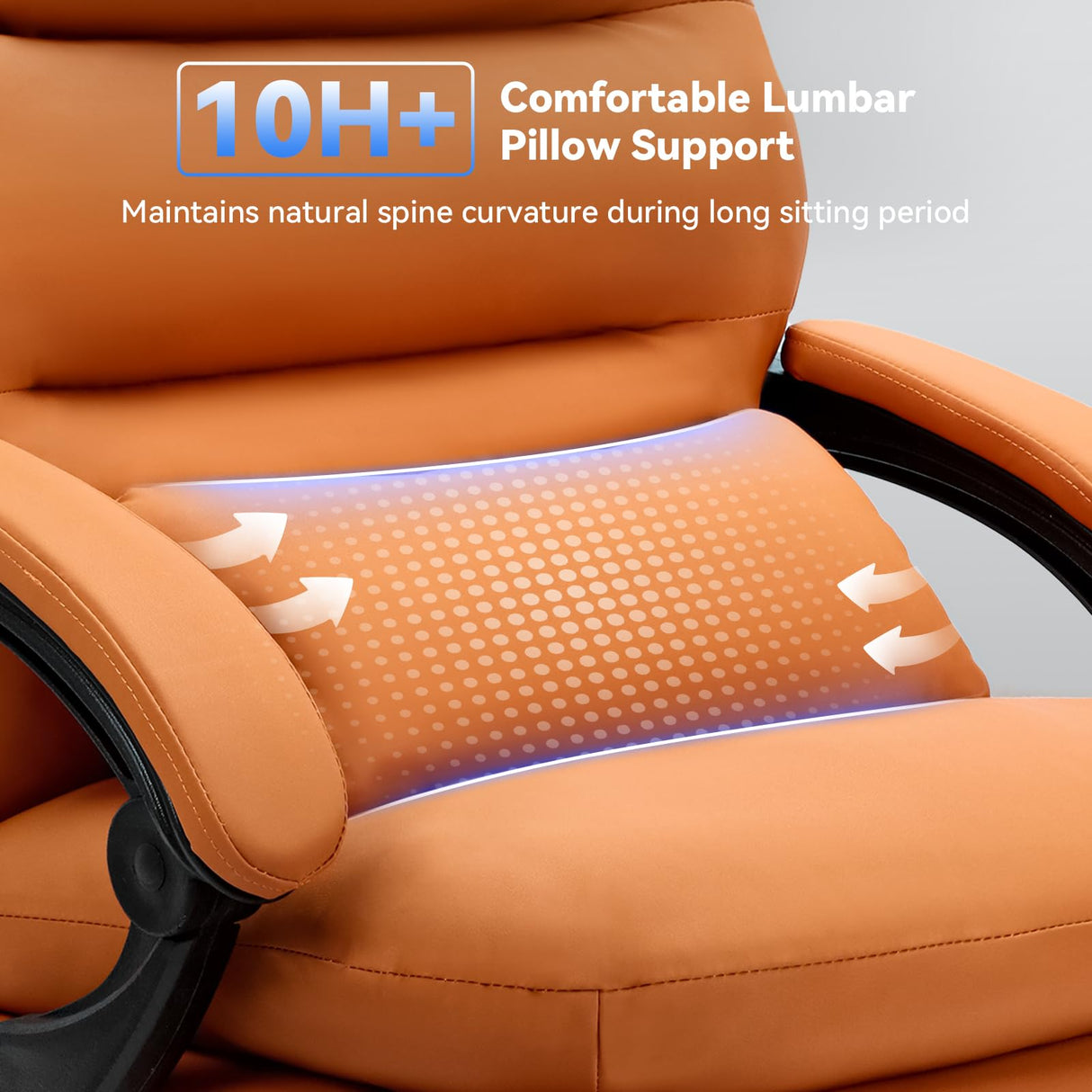 Ergonomic Big and Tall Office Chair with Footrest and Lumbar Support