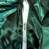 Hotel Green Duvet Cover Set Queen Silk Like Satin Bedding Set Summer Reversible