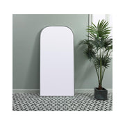 Blaire  Arch Modern Wood/Iron Full Length Mirror in Black