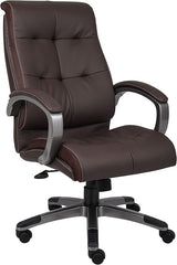 Double Plush High Back Executive Chair, Brown (B8771P-BN)