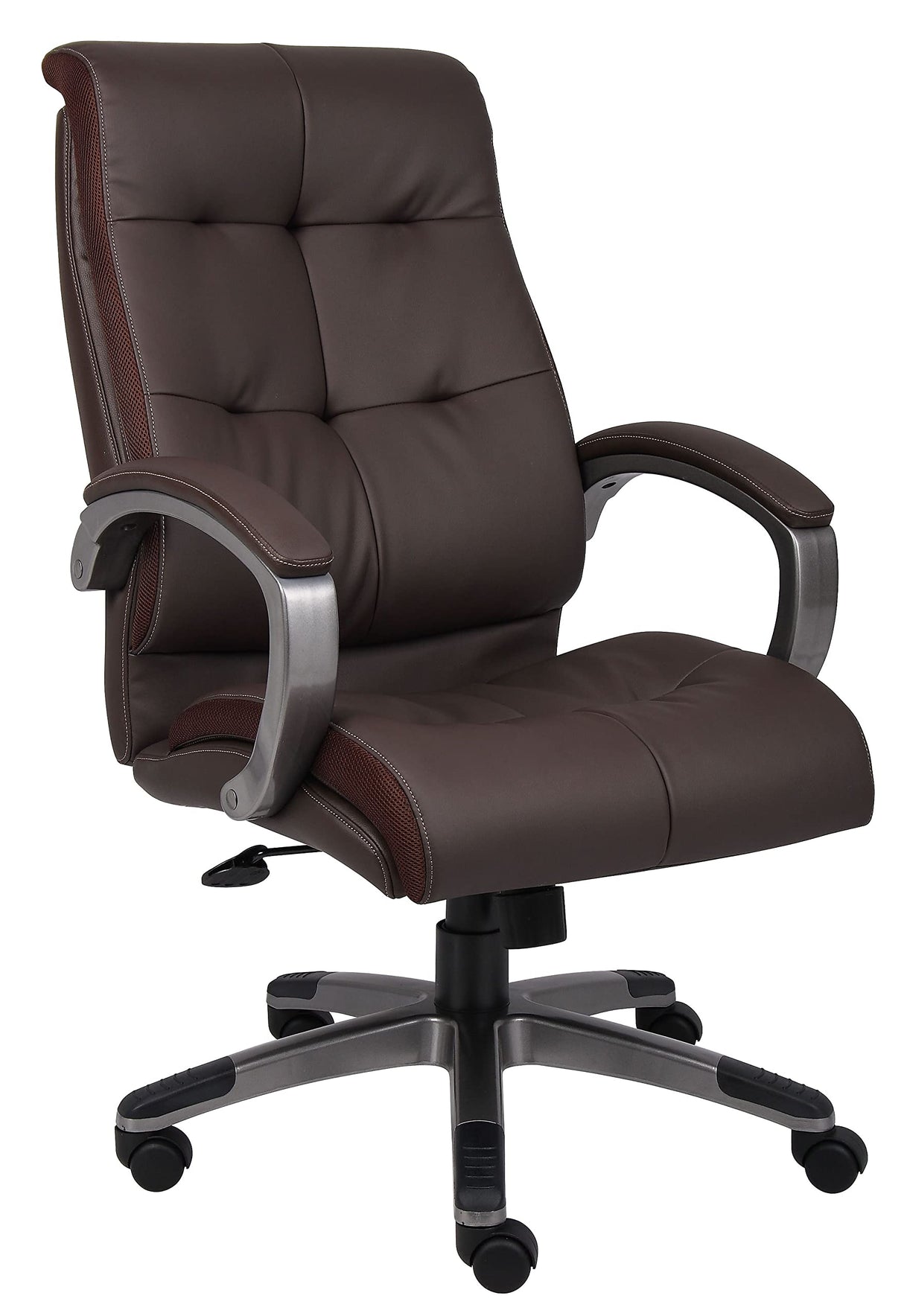 Double Plush High Back Executive Chair, Brown (B8771P-BN)