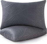 Pillows King Size Set of 2 Cooling Memory Foam Pillows for Sleeping Adjustable Firm Pillow for Back and Side Sleeper