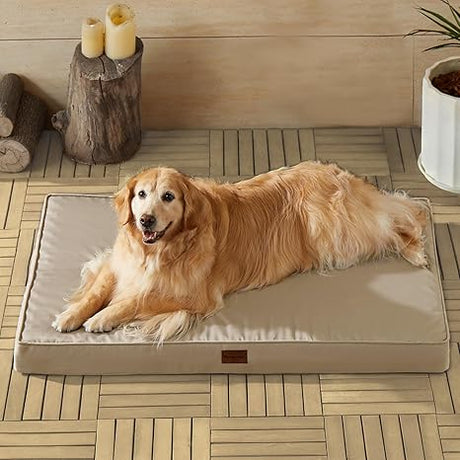 Outdoor Dog Beds for Large Dogs, Waterproof Dog Bed for Medium, Large, Extra