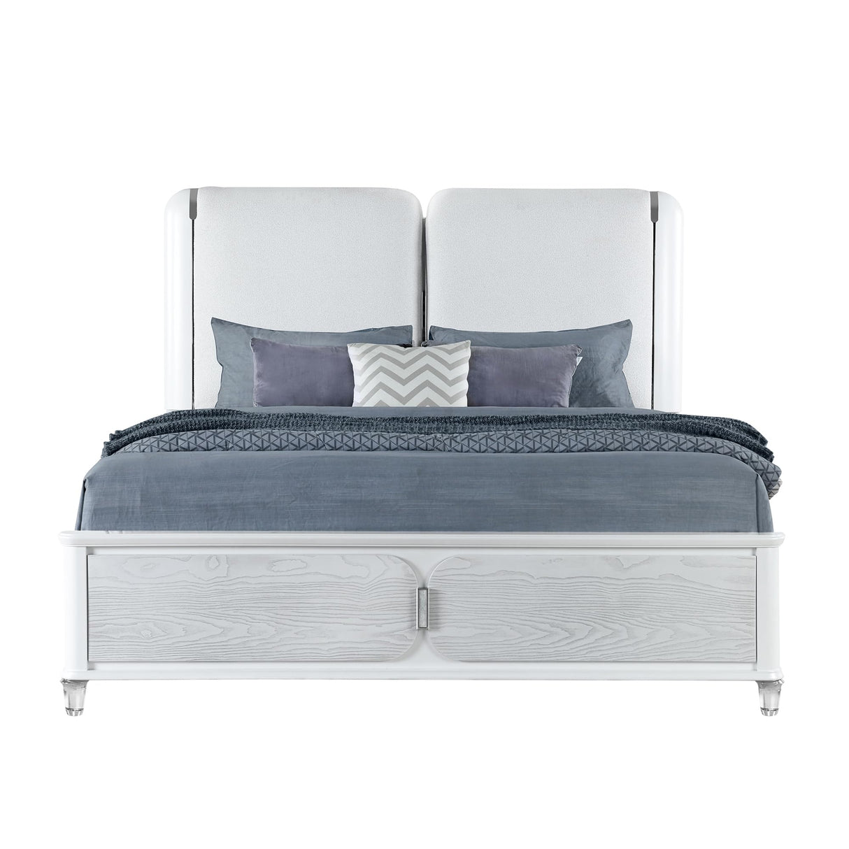 pollo Gray Queen 5PC Bedroom Set