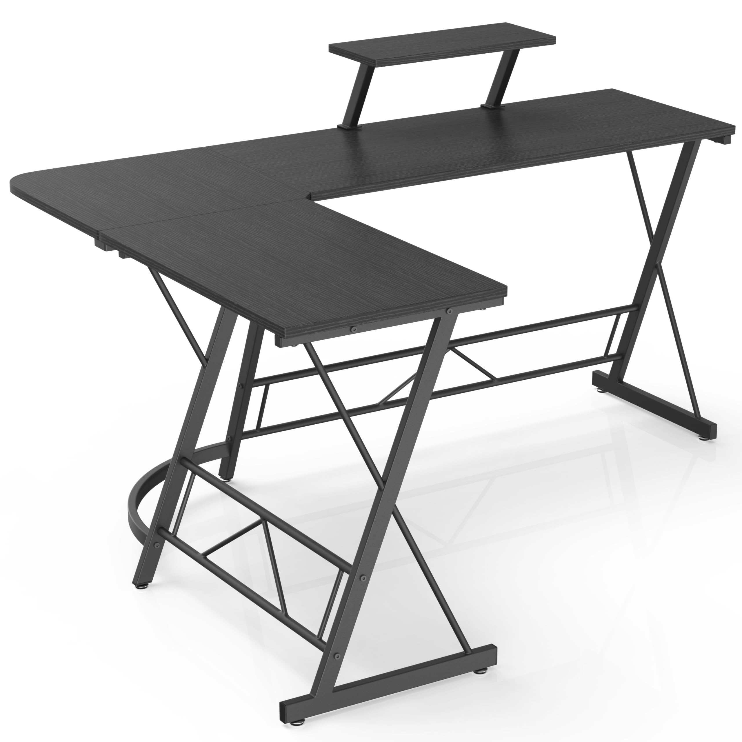 63" L Shaped Computer Desk, Corner Desk, Home Office Desk