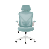 Raif Office Chair with Headrest, S-Shaped Breathable Mesh Back, Central Tilt System