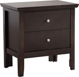 Primo 2 Drawer Nightstand in Espresso