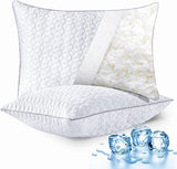 Cooling Pillows Queen Size Set of 2, Shredded Memory Foam Pillows