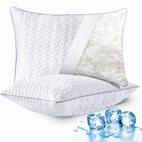 Cooling Pillows Queen Size Set of 2, Shredded Memory Foam Pillows