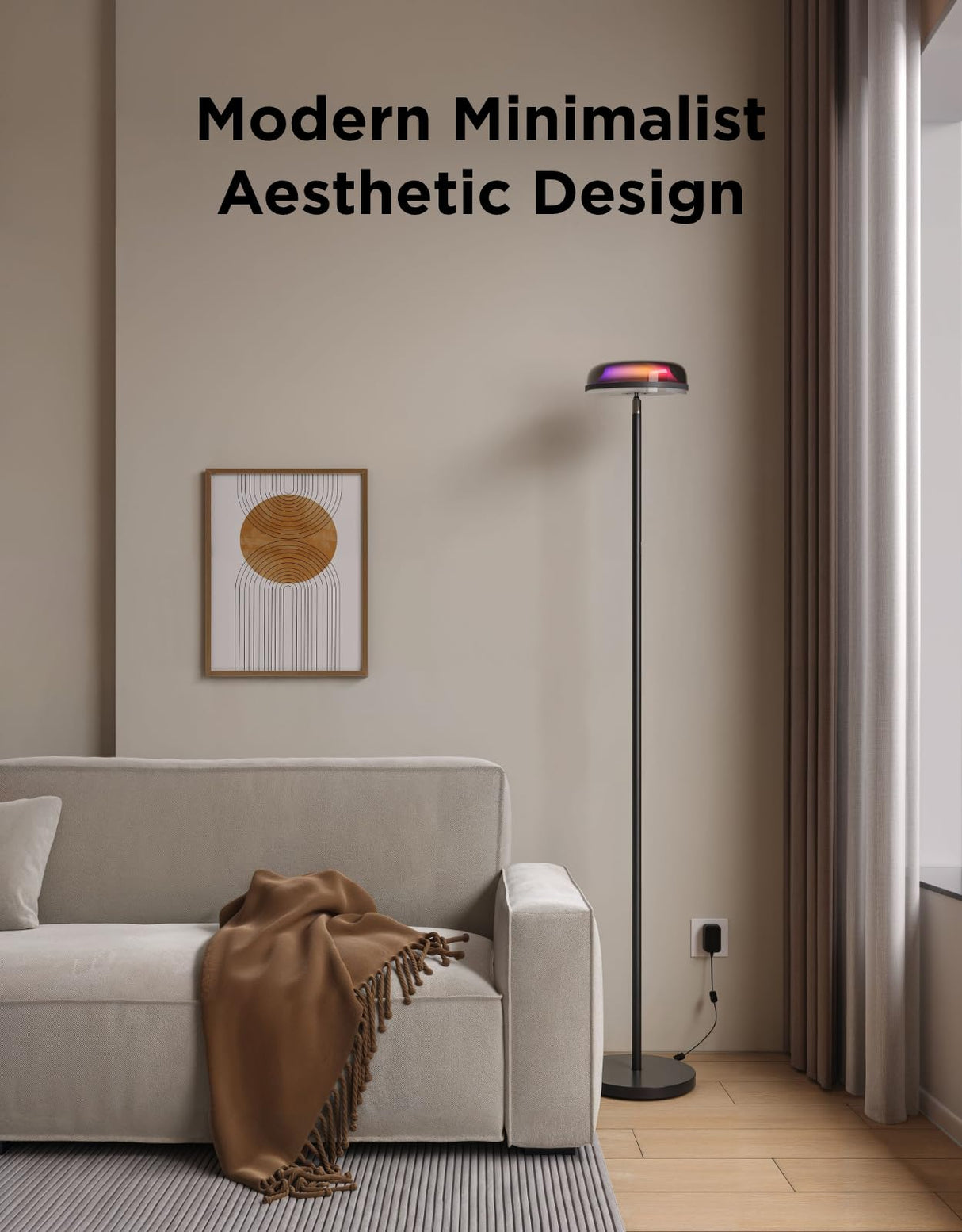 RGBIC Uplighter Floor Lamp with Matter Support - 1000lm LED Corner Light