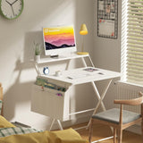 Folding Desk for Small Spaces, 23.6 inch Foldable Table with Storage Bag