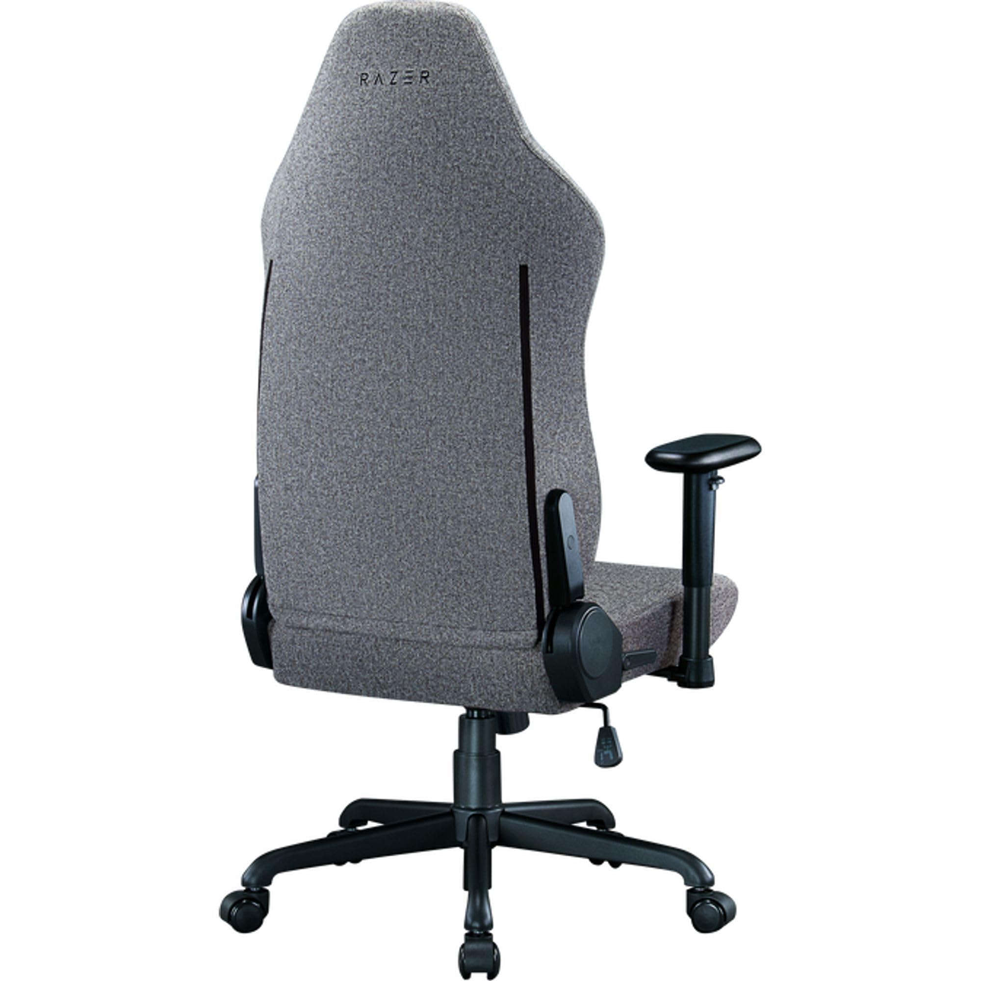 Ergonomic Gaming Chair with Built-in Lumbar Support - Light Gray