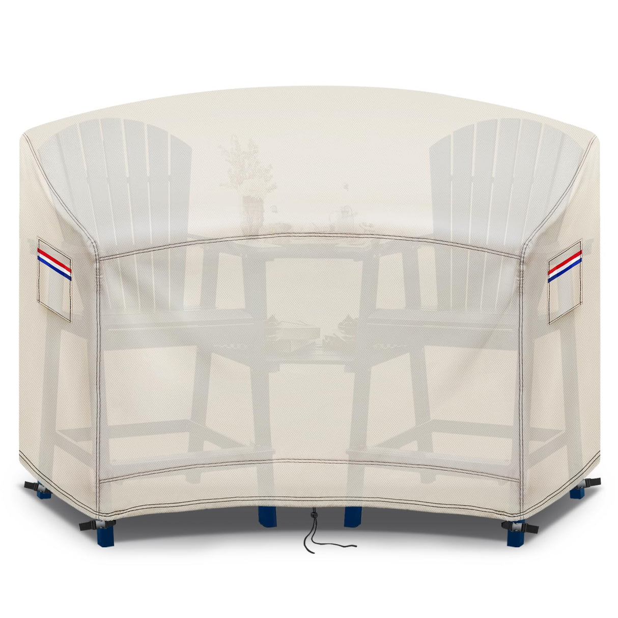 Tall Adirondack Chairs Set Cover,Waterproof Covers for Tall Adirondack Chair Set of 2