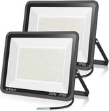 800W 2pack LED Flood Lights,3700 watt Equivalent 89500LM Super Bright Outdoor