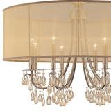 Hampton 8 Light Drum Shade Polished Chrome Chandelier