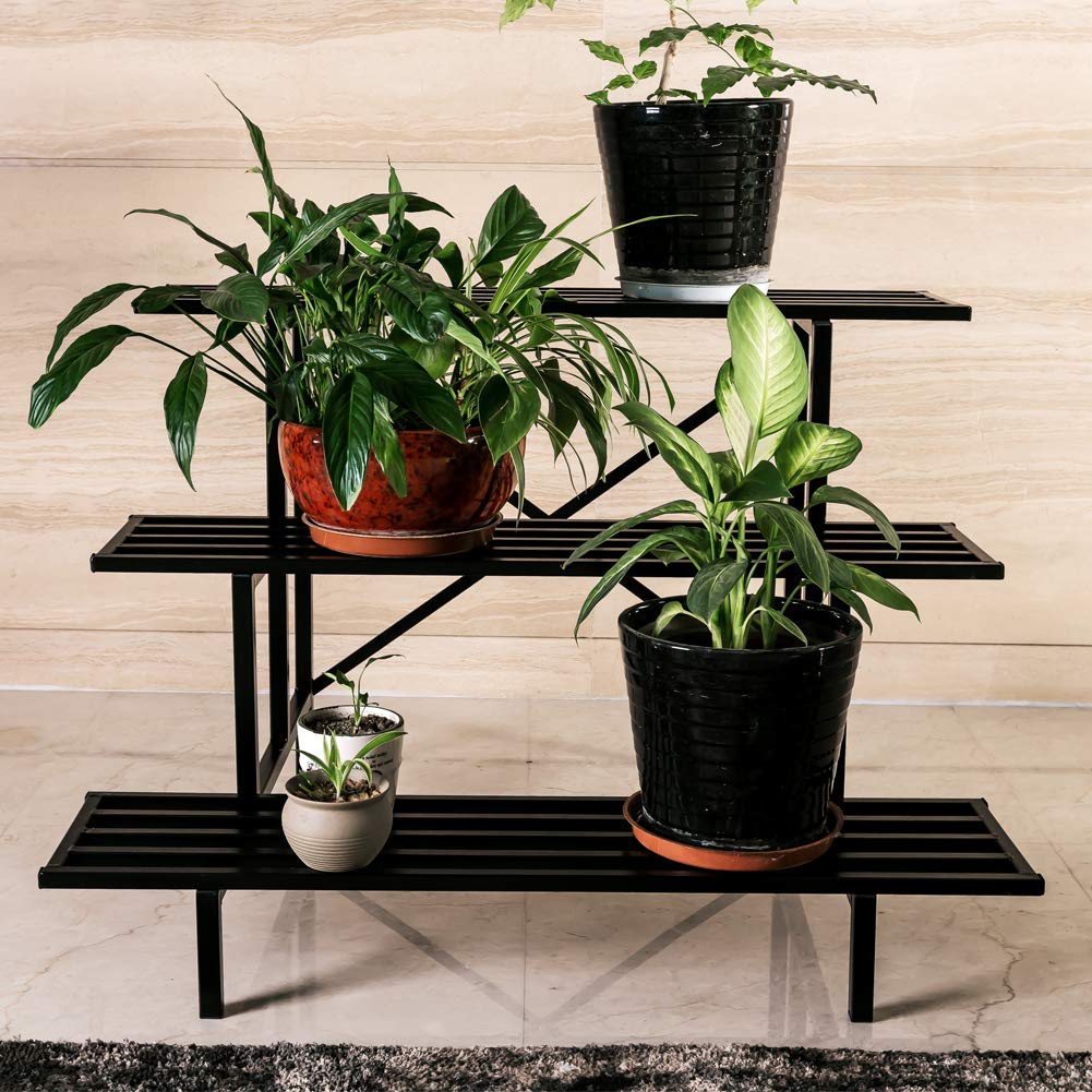Heavy Duty 3 Tier Plant Stand for Home, Garden, Plant Lovers,Metal Storage