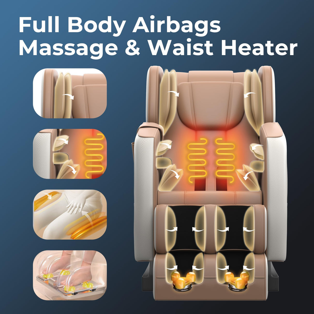 2024 Massage Chair, Full Body Zero Gravity Massage Chair