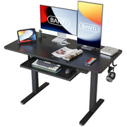 48" x 24" Height Adjustable Electric Standing Desk with Keyboard Tray