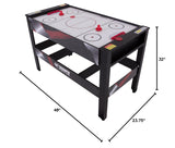 USA 4-in-1 Rotating Swivel Multigame Table – Air Hockey, Billiards, Table Tennis