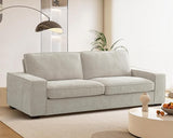 89" Loveseat Couch, Chenille Upholstered Comfty Couch with Removable Covers Wide