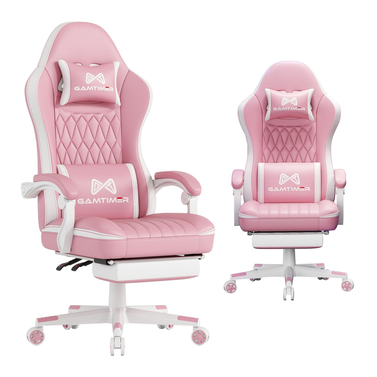 Ergonomic Gaming Chair with Footrest and Lumbar Support