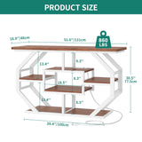 51 Inch Console Table Sofa Table with Power Outlets, Modern Entryway Table Foyer Table