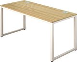 Home Office 55"x60" Large L Shaped Corner Desk, Maple