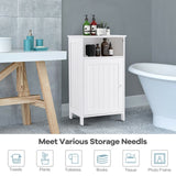 Small Floor Storage Cabinet/Organizer with Drawer and Door, For Bathroom & Toilet,