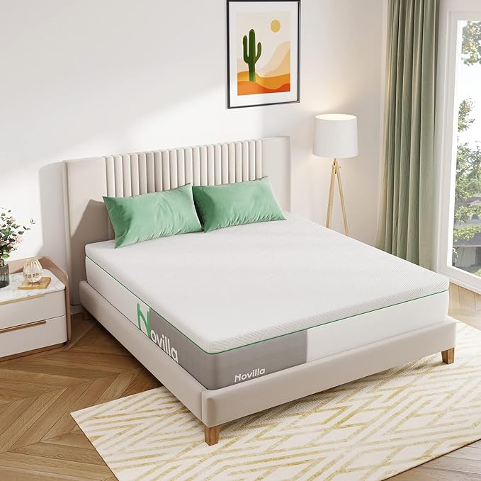 King Size Mattress, 12 Inch Gel Memory Foam King Mattress for Cool Night Sleep & Pressure Relief,