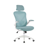 Raif Office Chair with Headrest, S-Shaped Breathable Mesh Back, Central Tilt System