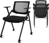 20 Pack Stackable Conference Room Chairs with Wheels and Paddle,