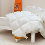 Feather Down Comforter King Size, Luxurious All Seasons Duvet Insert Grey Lightweight