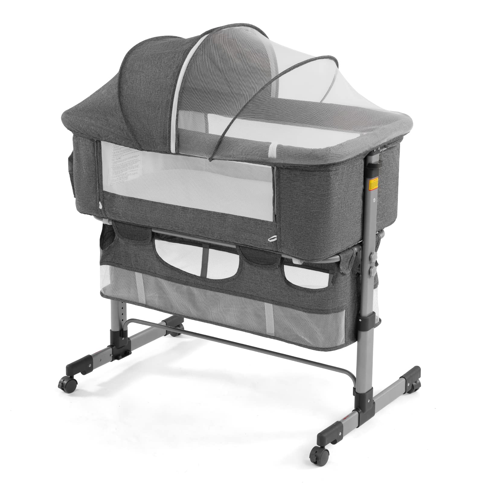 Bedside Sleeper Bedside Crib, Baby Bassinet 3 in 1 Travel Baby Crib Baby Bed