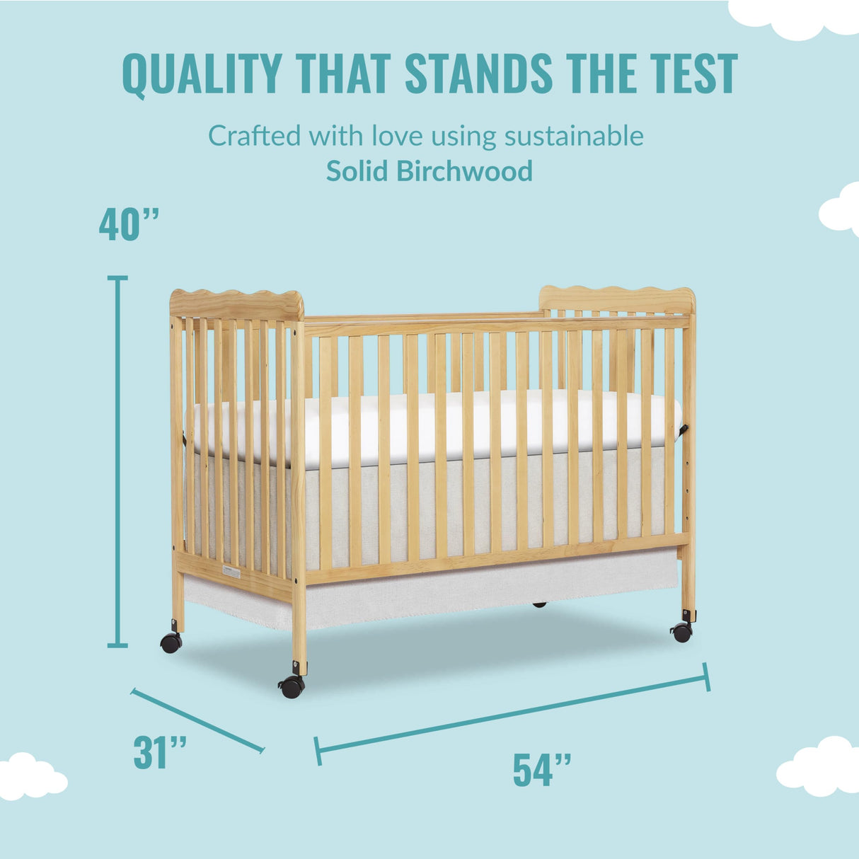 Carson Classic 3-in-1 Convertible Crib in Natural