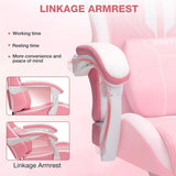 Gaming Chair with Bluetooth Speakers and Massage - Reclining High Back Desk Chair with Footrest, 400lbs Capacity