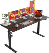 Electric Standing Desk, Large 63 x 24 Inches Height Adjustable Desk, Sit Stand up Desk