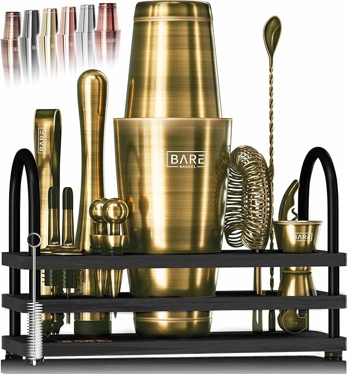 Mixology Bartender Kit Bar Set | 14-Piece Cocktail Shaker Set | Martini