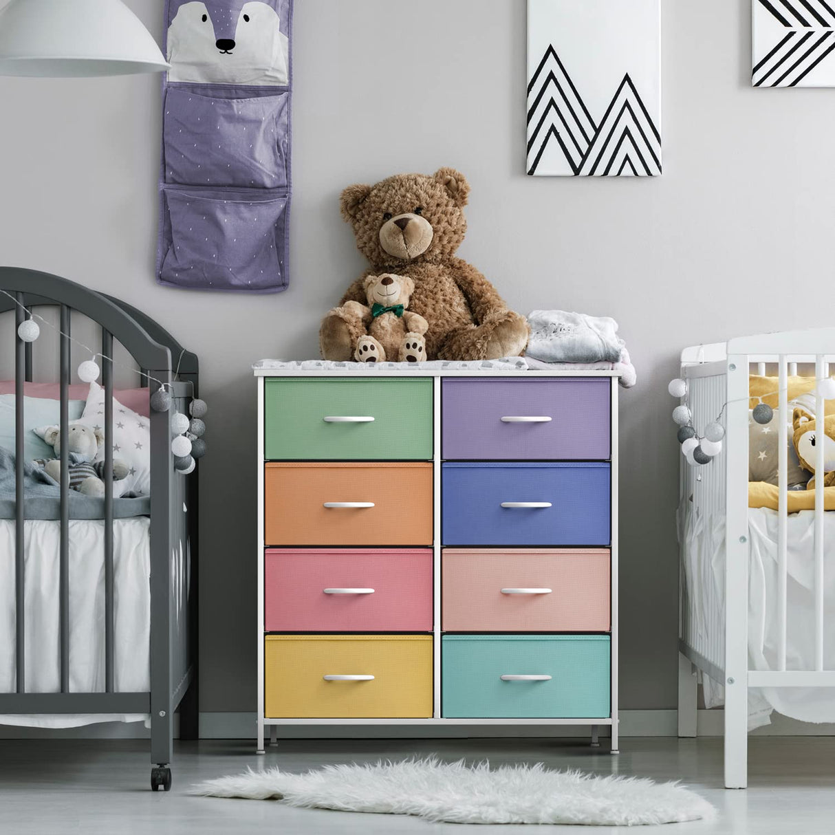 Kids Dresser with 8 Drawers - Furniture Storage Chest Tower Unit for Bedroom, Hallway,